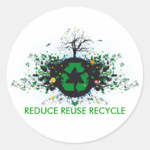 Nature Recycles Stickers