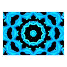 NATURES ART OCEAN BLUE BUSINESS CARD TEMPLATES