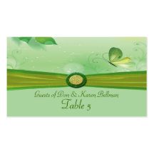 Natures Beauty With Butterfly Table Business Card