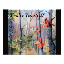 Natures Path Cardinal Invitation