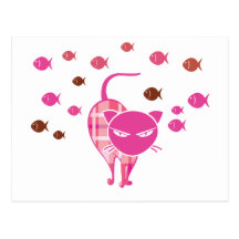 Naughty Cat Post Cards