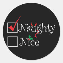 Naughty Nice Sticker