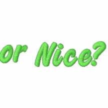 Naughty or Nice Embroidered Long Sleeve Polo Shirt