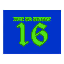 Naughty Sweet 16 Post Card