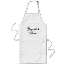 Naughy Grunge Script - Groom's Mum Black Aprons