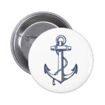 Nautical Anchor Pinback Button