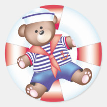 nautical bear sticker