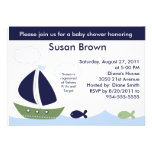 Nautical/Ocean/Sailboats Baby Shower Invitation