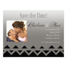 Navajo "Save The Date" Invitation (grey)