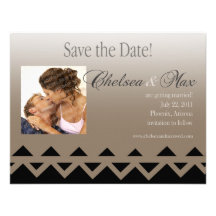 Navajo "Save The Date" Invitation (taupe)