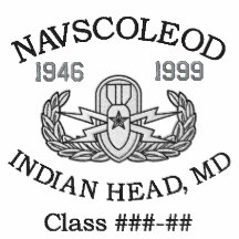 NAVSCOLEOD Senior Embroidered Shirt