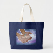 Navy Artistic Jumbo Tote Canvas Bag