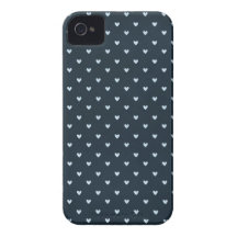 Navy Blue Heart iPhone 4/4S Case
