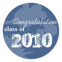 Navy congratulation class of graduation gift tag stickers