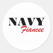 Navy Fiancee Stickers