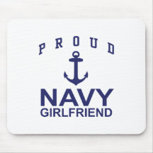Navy Girlfriend Mousepad