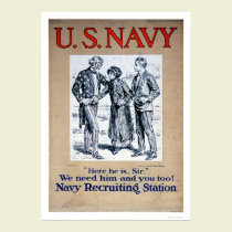 Navy - Here he is Sir (US02306) posters