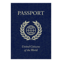 navy passport personalized invitations