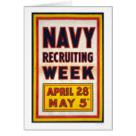 Navy recruiting week cards