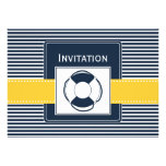 navy stripes, lifebuoy , nautical wedding invites invitations