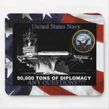 Navy Tons of Diplomacy Mousepad