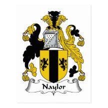 Naylor Family Crest Postcards