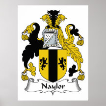Naylor Family Crest Print