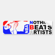 NBA (Nothing Beats Artists) Sticker Bumper Sticker