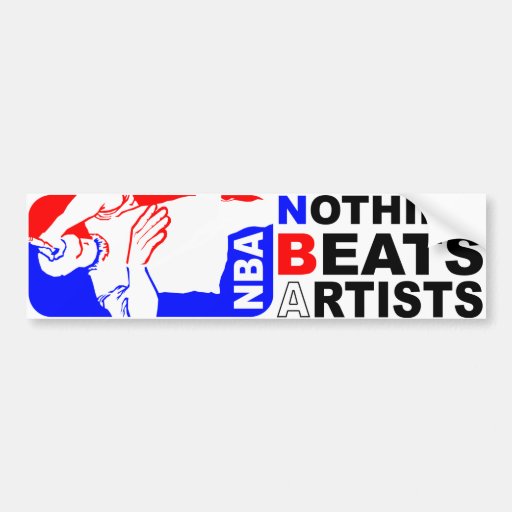 NBA (Nothing Beats Artists) Sticker Bumper Sticker