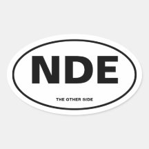 Near-Death Experience Oval Sticker