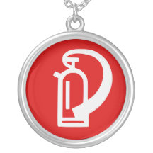 Necklace-Abstract Art-Fire Extinguisher