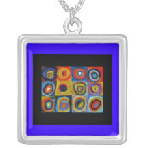 Necklace-Classic Art-Kandinsky-Squares