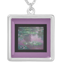 Necklace-Classic Art-Monet-Water Lily Pond