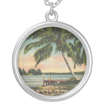 Necklace Palm Trees Vintage