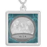 Necklace Template - Photo Floral Border