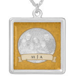 Necklace Template - Photo Gold Mosaic Banner