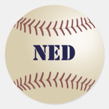 Ned Baseball Sticker / Seal