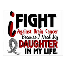 Need My Daughter Brain Cancer Post Card