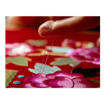Needlework Postcard