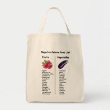 Negative Calorie Grocery Tote Bag