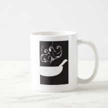 Negative Space Series  Soup Coffee Mugs