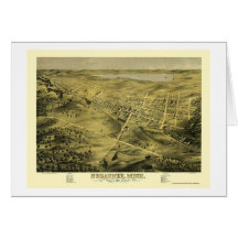 Negaunee, MI Panoramic Map - 1871 Cards