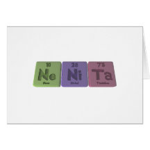 Nenita as Neon Nickel Tantalum Greeting Cards