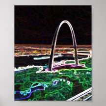 Neon Arch Print
