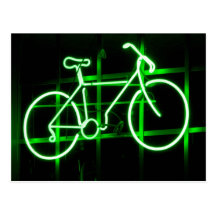 Neon Bicycle postcard