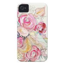 Neon Blooms iPhone Case iPhone 4 Covers