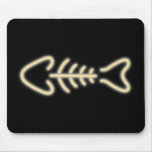 Neon Fish Bones Mouse Pads