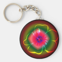 Neon Flower Keychain