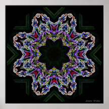 Neon Flower Print
