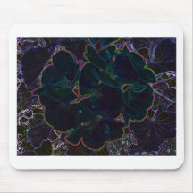 Neon Flowers Mouse Mat